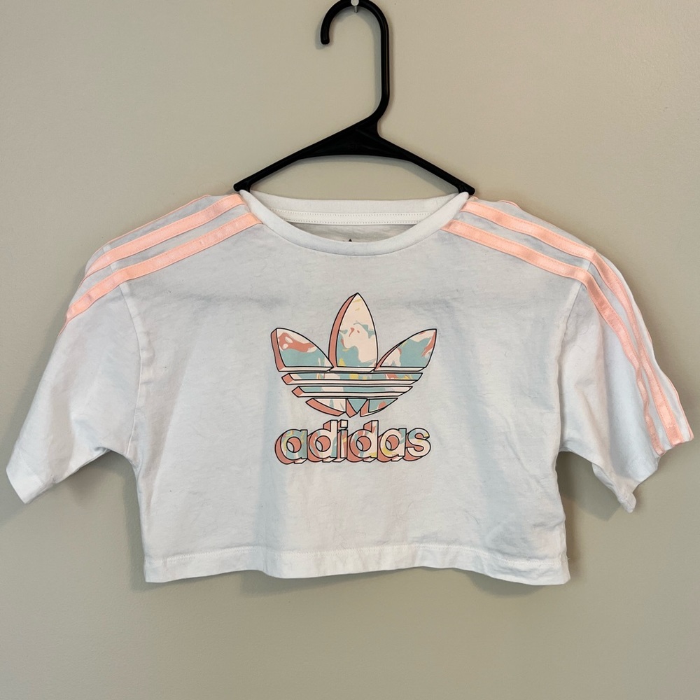 Adidas girls crop top